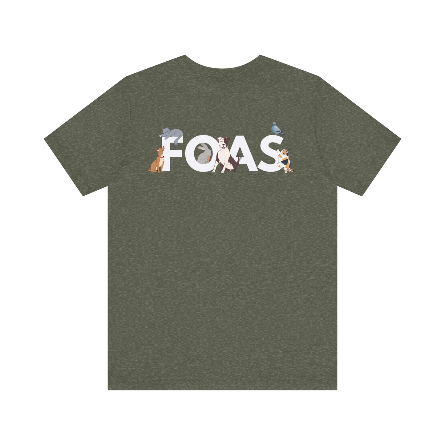 FOAS Pets Back Printed Cotton Jersey Tee