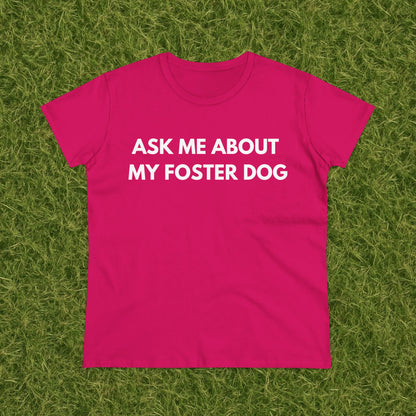 Ask Me -- Women's Midweight Cotton Tee