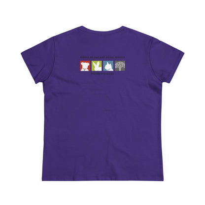 Spay and Neuter Women's Midweight Cotton Tee - Support Animal Welfare