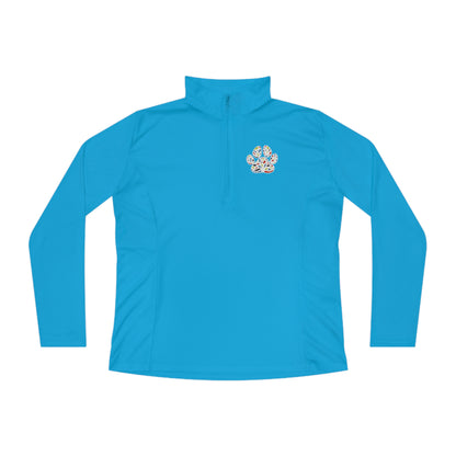 Pawsitively Oakland Ladies Quarter-Zip Pullover