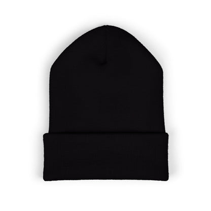OAS Custom Embroidered Classic Cuffed Beanie - Bright Yellow Paw Print Design
